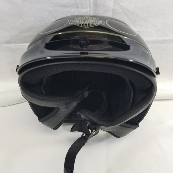 *NEW* Harley Davidson Motorcycle Helmet (M) Black - Picture 8 of 8